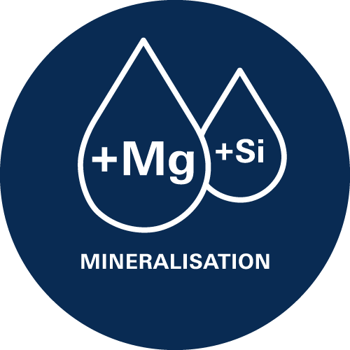 Mineralisation - Enriches filtered pure water with important minerals. 