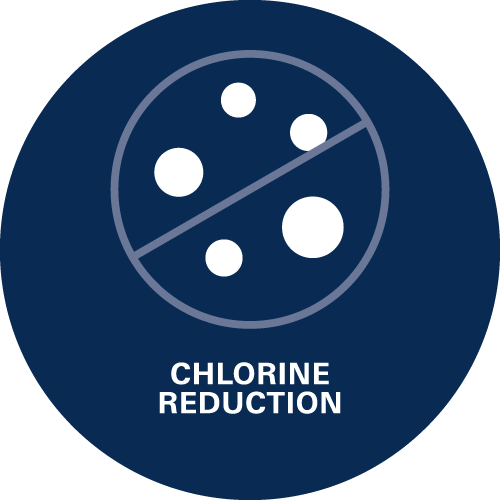 Chlorine reduction - Chlorine is an unpleasant substance that has a negativ effect on the natural, pure taste of water.