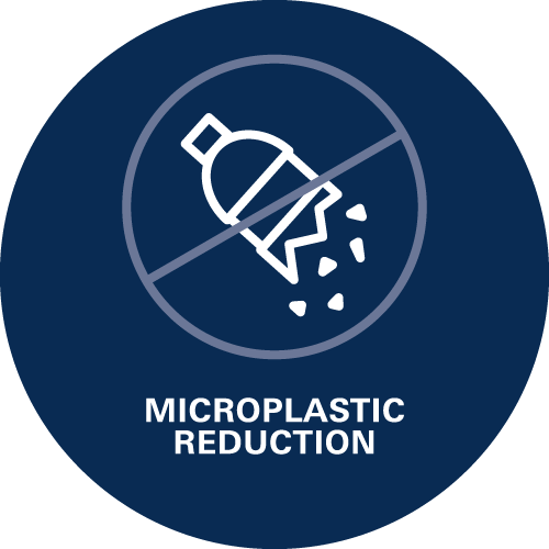 Microplastic reduction - The effect of microplastic to a human body is unclear but may cause diseases.