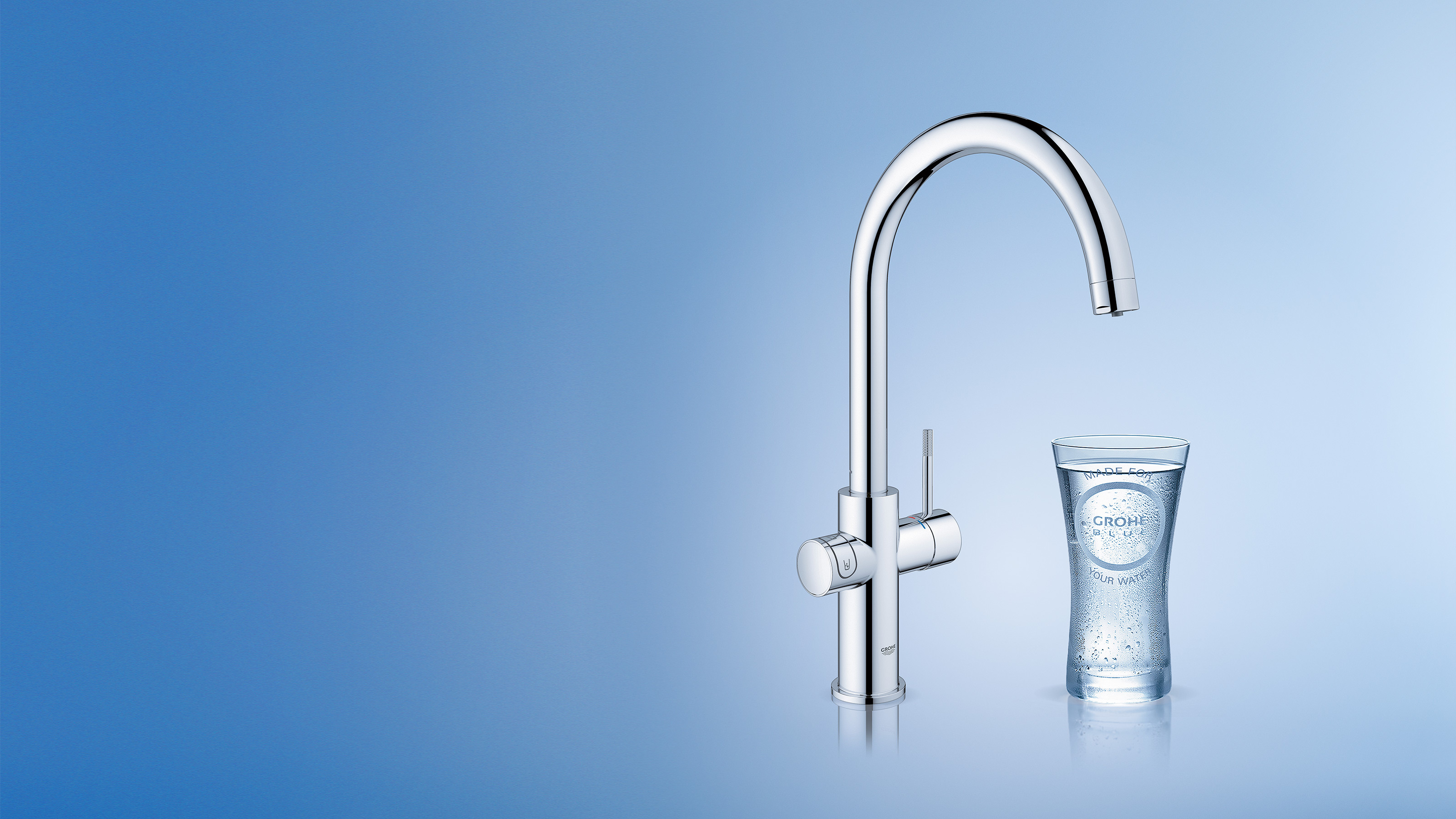 GROHE Blue Home - 100% taste. Chilled, still or sparkling water.